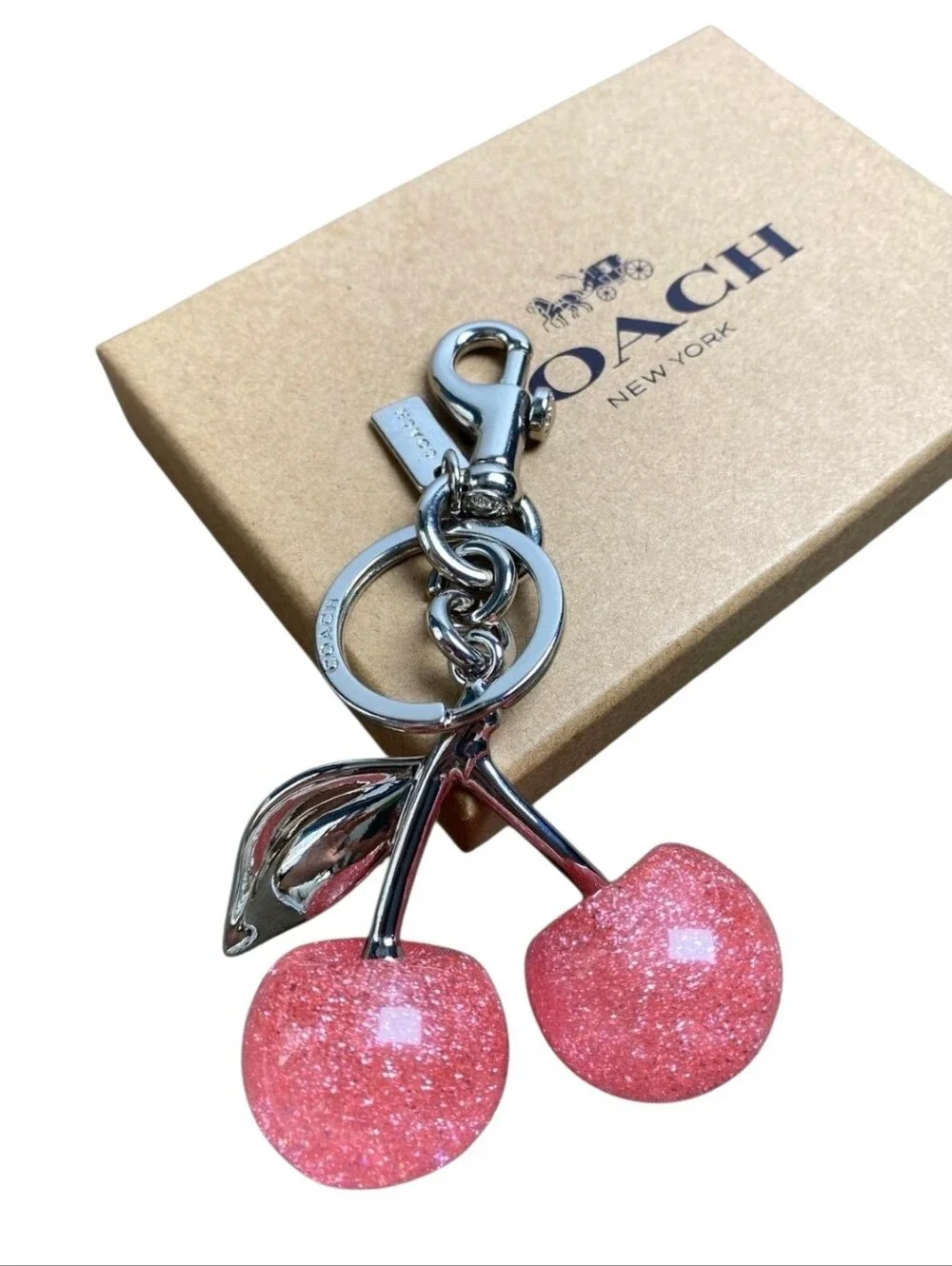 NWOT COACH Cherry Bag Charm